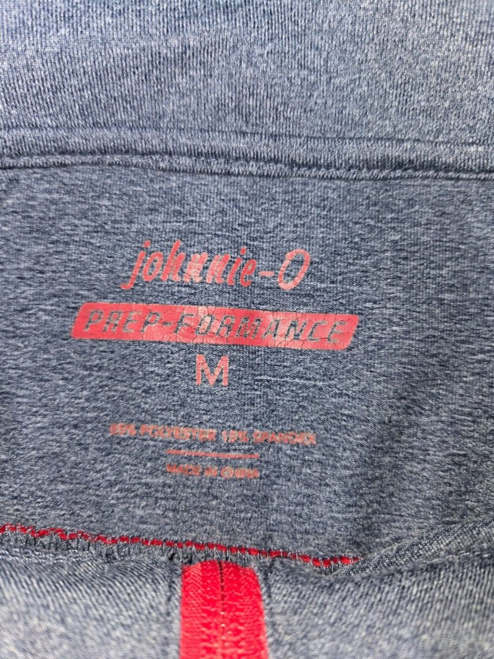 Johnnie-O Performance Gray Athletic Quarter Zip Medium - Picture 5 of 8